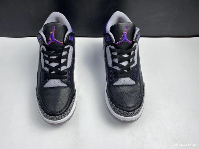 1st Kicks CT8532 Air 3 Purple Jordan 050 Black Court Retro 0709